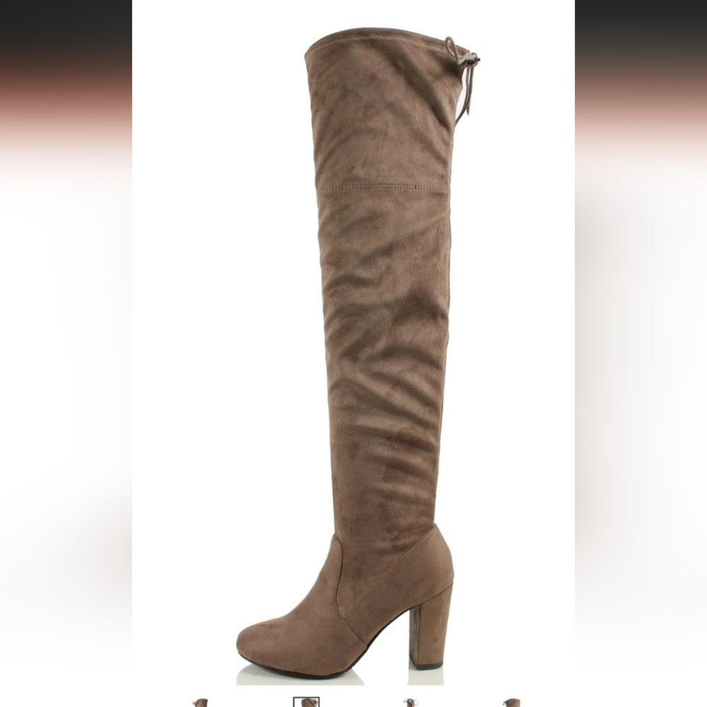 NWOT over the knee heeled boots